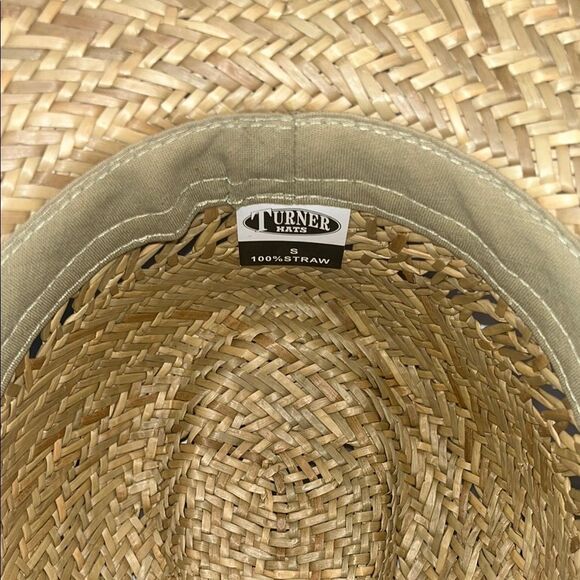 Turner Tan and Black Wide-Brimmed Straw Hat - Picture 4 of 4